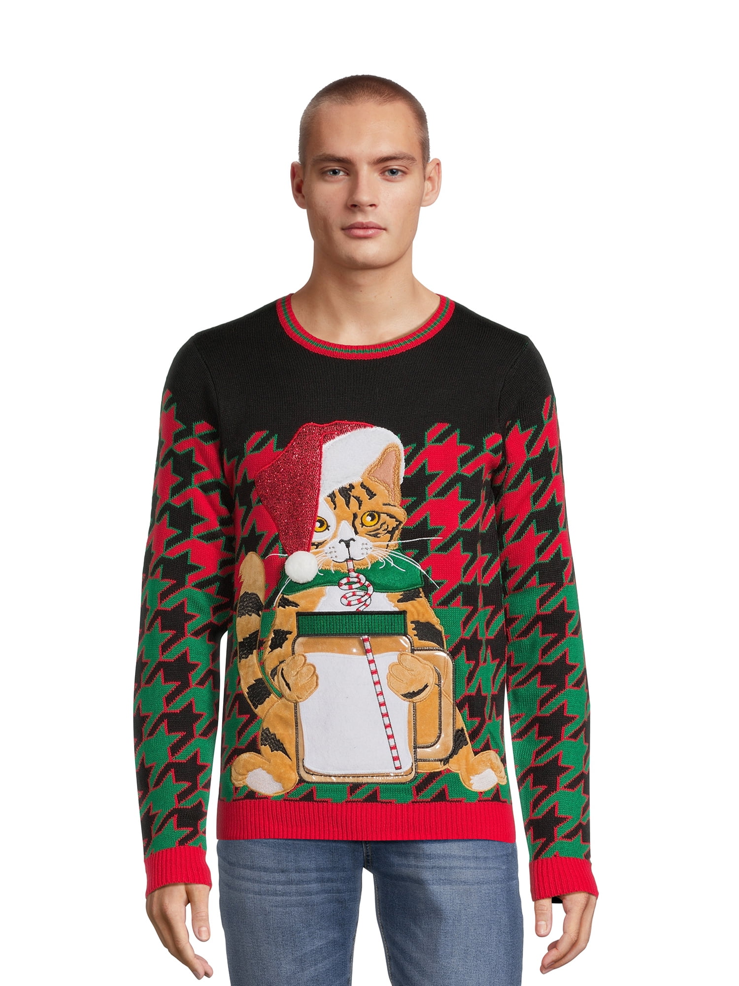 Jolly Sweaters Men's and Big Men's Ugly Christmas Sweater, Sizes S-3XL ...