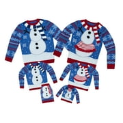 Jolly Sweaters Snowman Family Christmas Pet Sweater