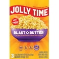 thumbnail image 1 of Jolly Time Blast O Butter Ultimate Theatre Style Butter Microwave Popcorn 9.6 oz, 3 Ct.  Gluten-Free, 1 of 15