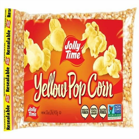 Jolly Time Kernels Yellow Popcorn, 32 Oz - Pack of 2