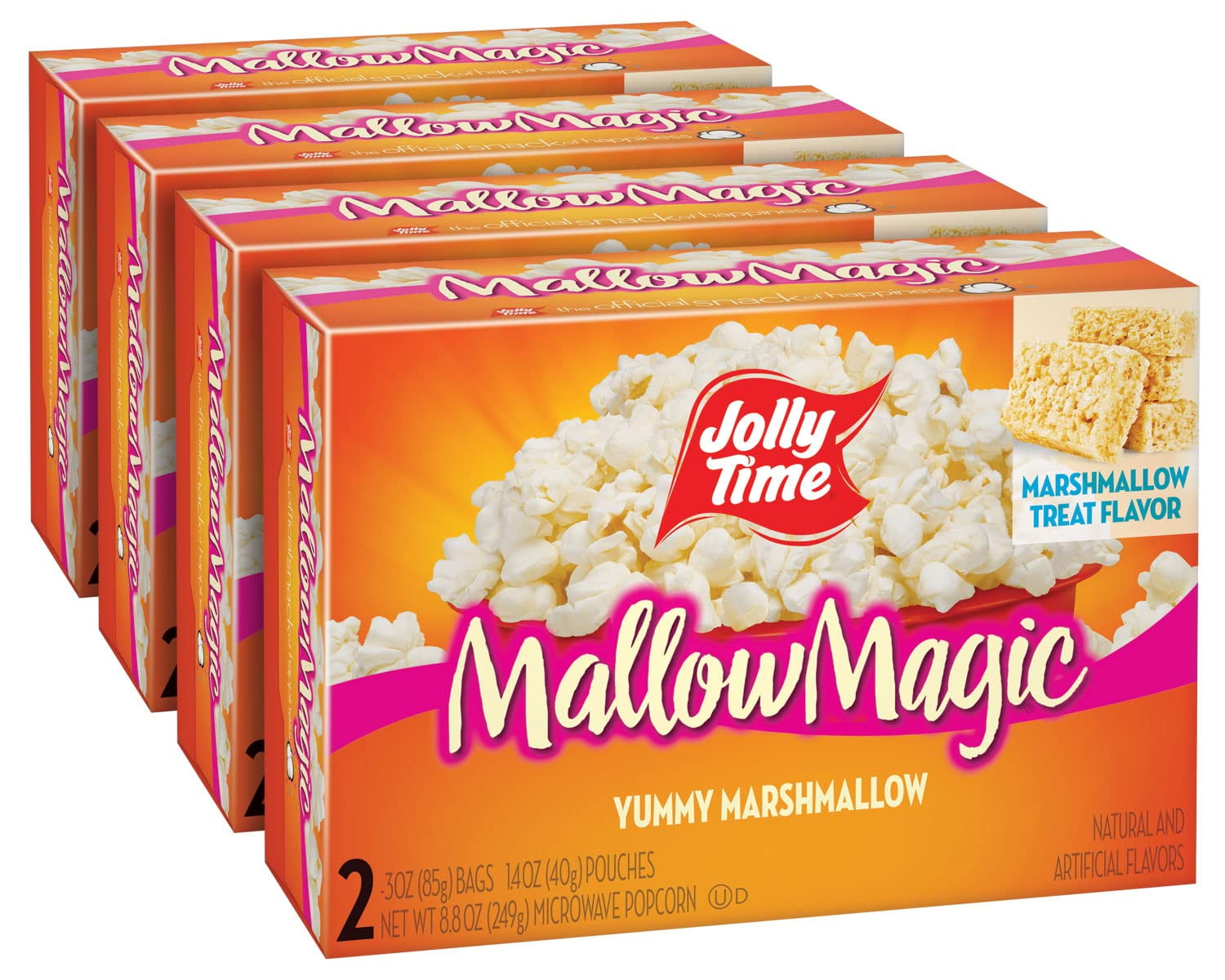 Jolly Time Mallow Magic RE32Sweet Marshmallow Microwave Popcorn with