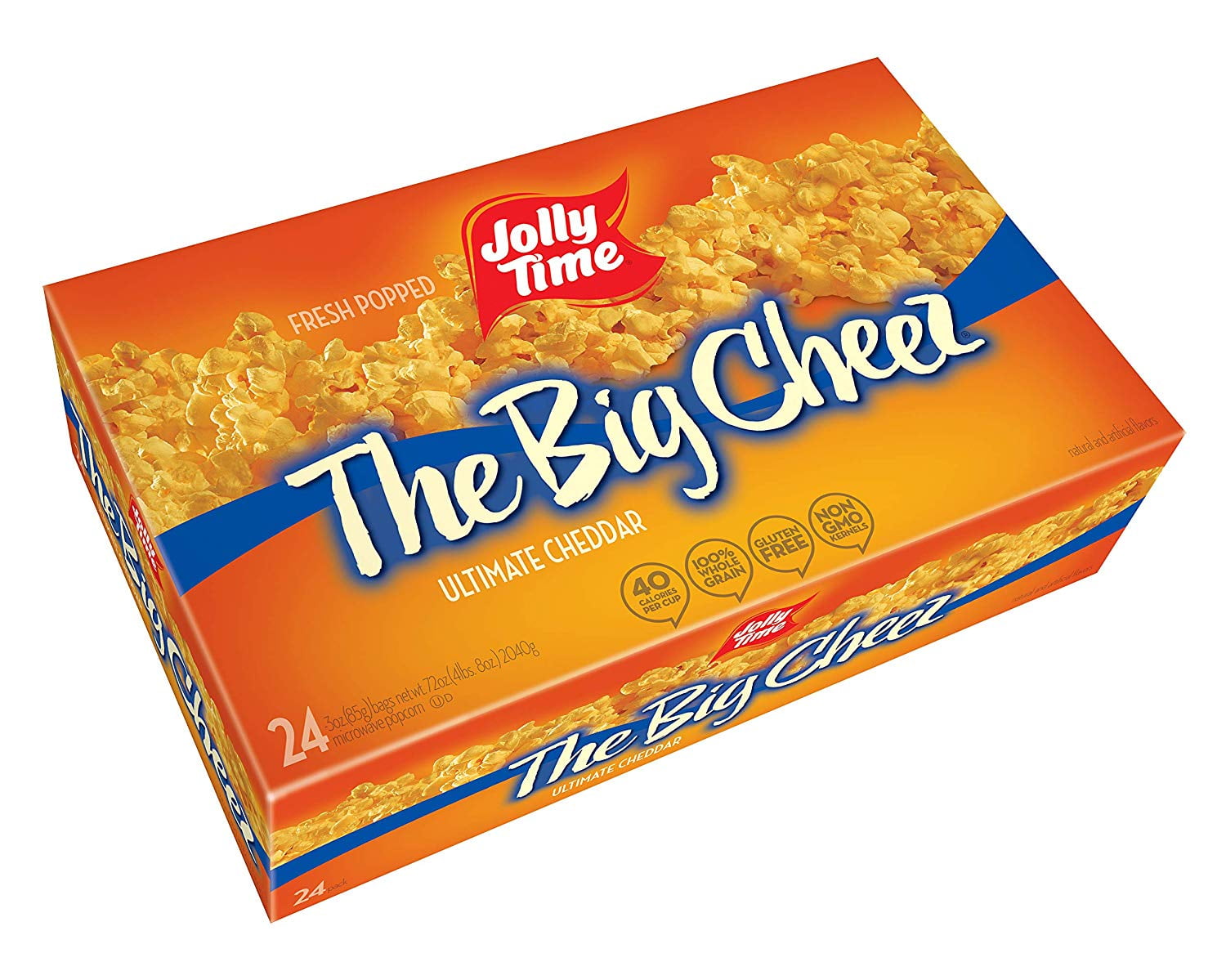 Jolly Time The Big Cheez Gourmet Cheddar Cheese Microwave Popcorn, Bulk