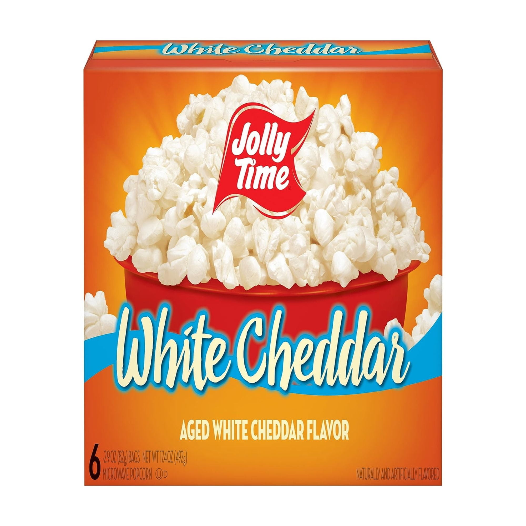Jolly Time White Cheddar Microwave Popcorn (Pack of 32) - Walmart.com