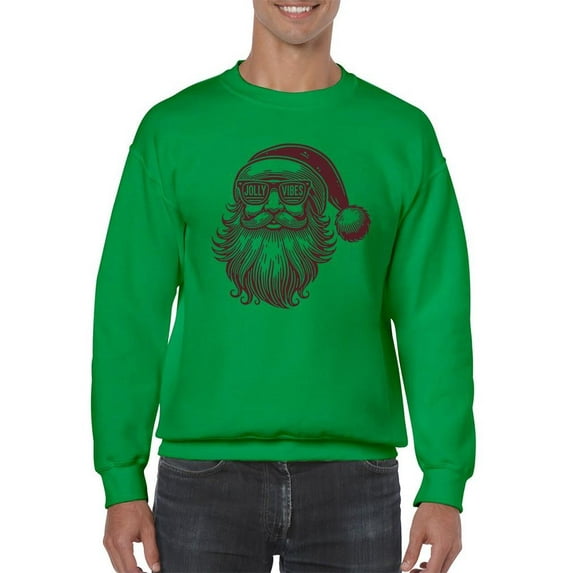 Jolly Vibes Santa - Christmas Holiday Men's Sweatshirt