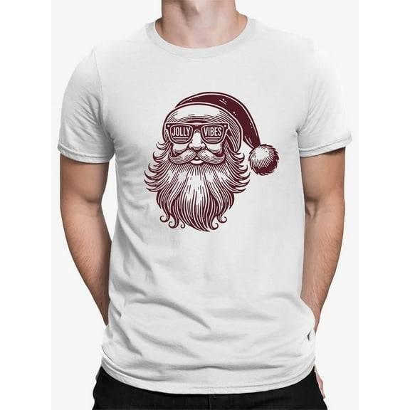Jolly Vibes Santa - Christmas Holiday T-shirt Men's