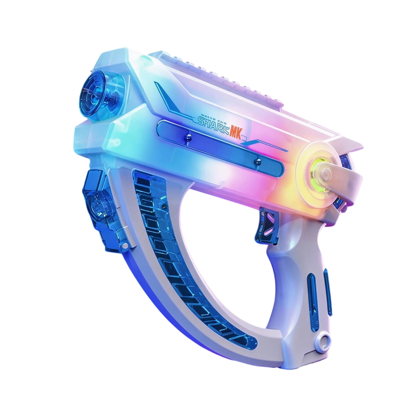 Jollyzo Electric Water Blaster, Automatic Continuous Shooting Water Blaster with RGB Gradient LED Lights, Rechargeable High Range Squirt Blaster for Kids Adults Summer Outdoor Play