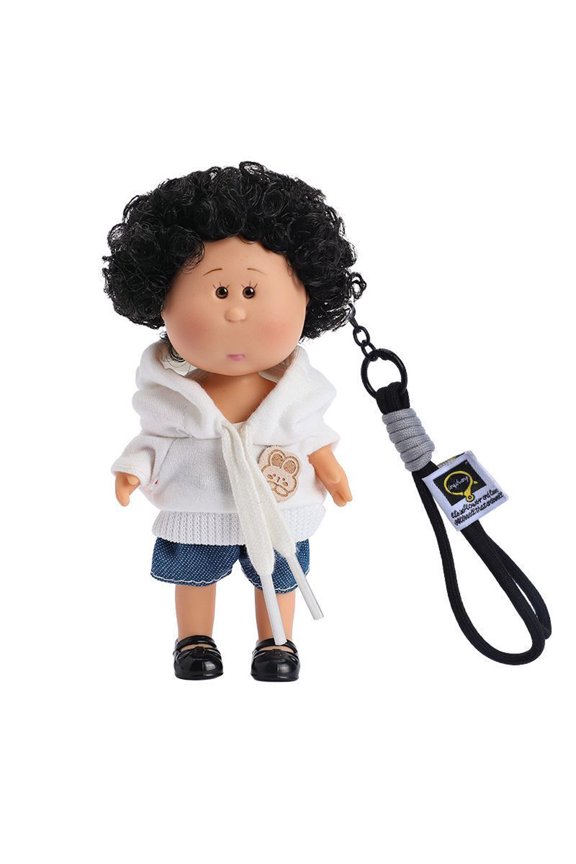 Waldorf Doll Keychains - 5.9" Vintage Crocheted Dress-up Collectors Plush Dolls Birthday Present - Fashion Doll Bag Charm for Girls and Boys