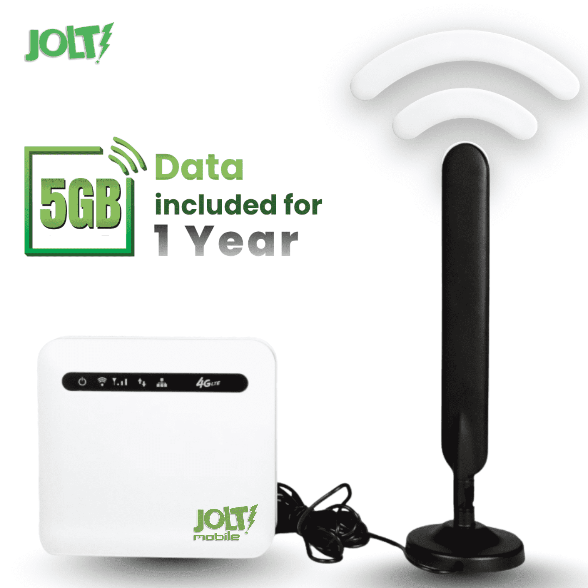 Jolt Mobile 4G LTE WiFi Router Modem Combo | Wireless Home Internet Box ...