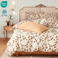 thumbnail image 1 of Jolusere Red Flowers King Comforter Sets, 3 Pieces Chic Garden Style Bedding Sets for Adults All Season, 1 of 10