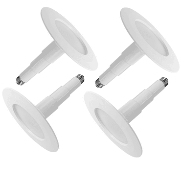 Jolux 5/6 inch LED Can Lights Adjustable Recessed Retrofit Downlight, 12W=60W, 3000K Warm White,800LM, Dimmable, 7.48" Trim Size,Easy Installation,4 Pack