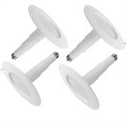 Jolux 5/6 inch LED Can Lights Adjustable Recessed Retrofit Downlight, 12W=60W, 5000K Daylight,800LM, Dimmable, 7.48" Trim Size, Easy Installation,4 Pack