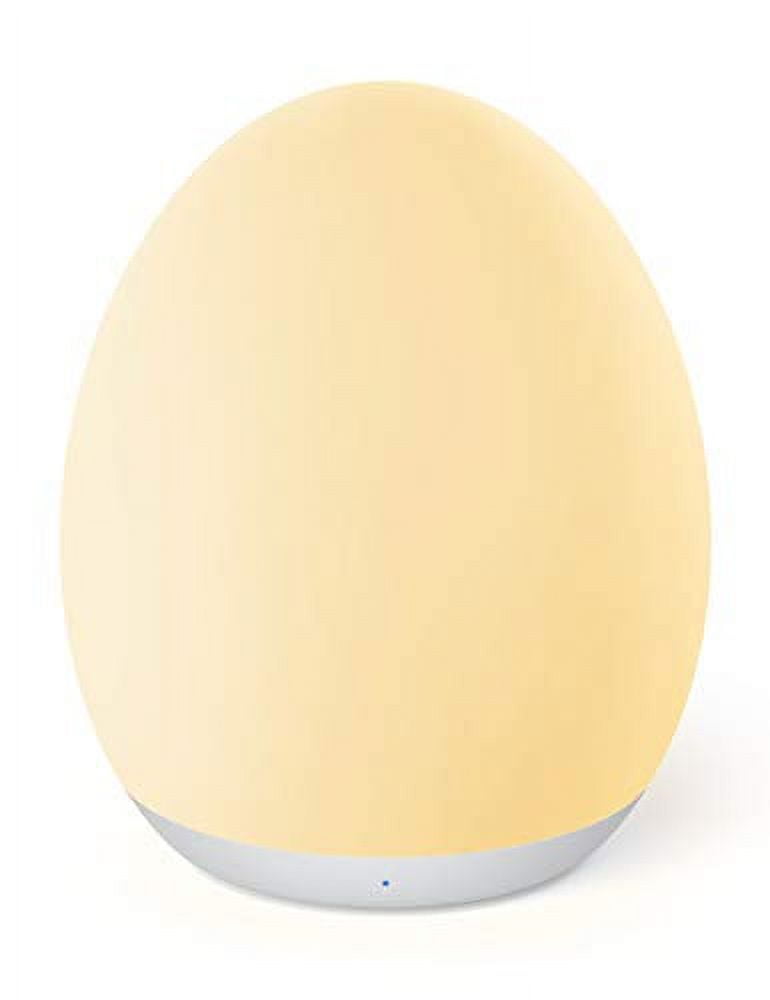 JolyWell White Rechargeable Egg Night Light for Nursery