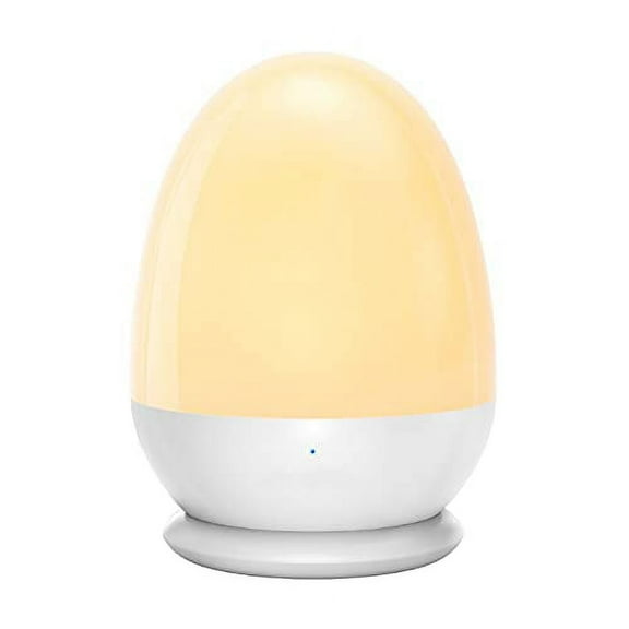 JolyWell Night Lights for Kids Baby Night Light with Stable Charging Pad, Touch Control&Timer Setting, ABS+PC Baby Egg Lamp for Breastfeeding White