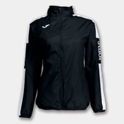 Joma Championship IV Black-White, Zipper, Lined Rain Jacket Womens