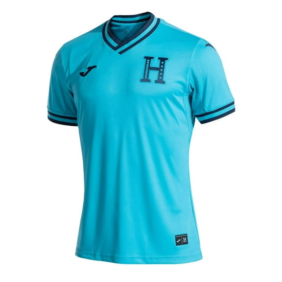 Joma Federacion Futbol Honduras Away Jersey 2024 Short Sleeve (US, Alpha, X-Large, Regular, Regular, Teal)