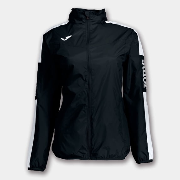 Joma Championship IV Zipper, Lining, Black-White Rain Jacket Women's