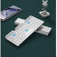 thumbnail image 1 of Jomaa Foldable Bluetooth Keyboard Rechargeable Keyboard Mini Folding Wireless Keyboard Aluminum Keypad With Stand For Phone, 1 of 8