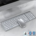 thumbnail image 1 of Jomaa Slim Rechargeable Bluetooth Keyboard and Mouse Set for Laptop Computer 2.4G USB Wireless Keyboard and Mouse Combo, 1 of 6