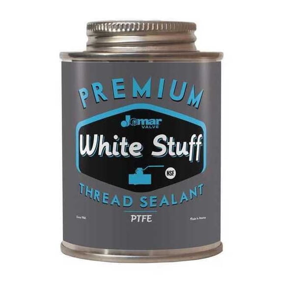 Pipe Thread Sealant 32 fl oz, Brush-Top Can, White Stuff, White, Paste