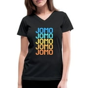 Jomo Rainbow Women's V-Neck T-Shirt