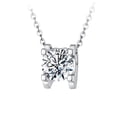 thumbnail image 1 of Jomverl Moissanite 1 Carat Pendant Necklace Diamond 925 Sterling Silver for Women, 1 of 5