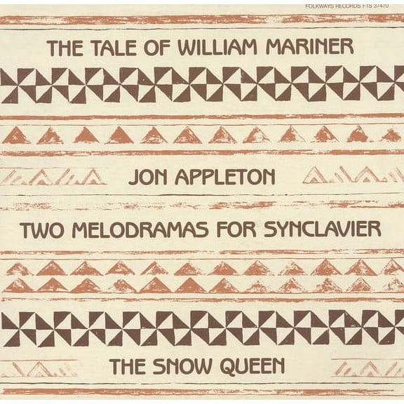 Jon Appleton - Two Melodramas for Synclavier - Children's Music - CD