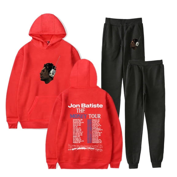 Jon Batiste Big Money Tour Hoodies Jogger Pants Cosplay Women Men Fashion Streetwear Set