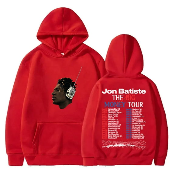 Jon Batiste Big Money Tour Merch Hoodies Cosplay Women Men Fashion Long Sleeve Sweatshirts