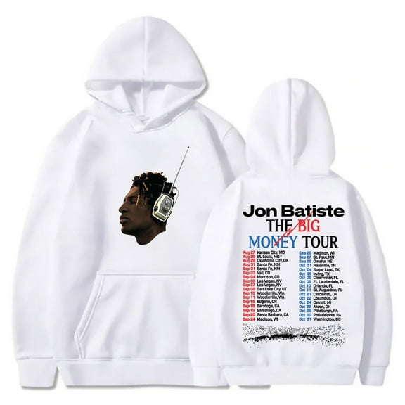 Jon Batiste Big Money Tour Merch Hoodies Cosplay Women Men Fashion Long Sleeve Sweatshirts