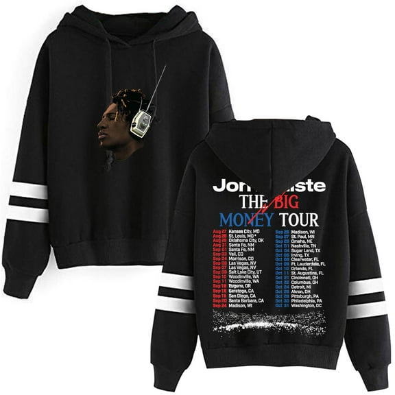 Jon Batiste Big Money Tour Merch Pullovers Pocketless Parallel Bars Sleeve Streetwear