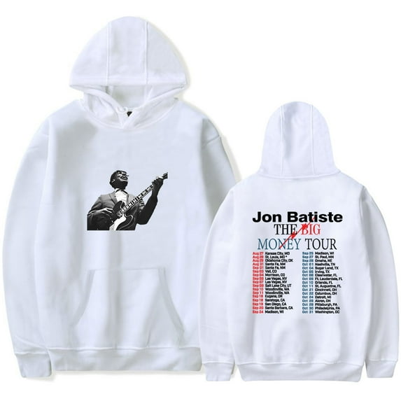 Jon Batiste The Big Money Tour 2025 Merch Hoodies Women Men Casual Long Sleeve Sweatshirt Clothes