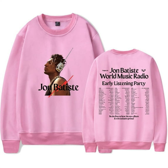 Jon Batiste Tour Crewneck Fashion Sweatshirt for Men Casual Longsleeve Unique Tops