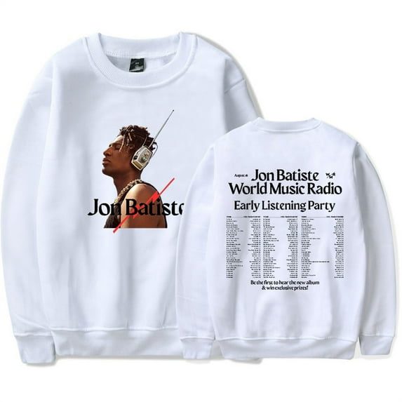 Jon Batiste Tour Crewneck Fashion Sweatshirt for Men Casual Longsleeve Unique Tops