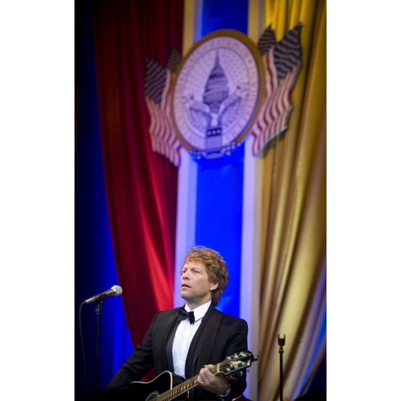 Jon Bon Jovi Performs At The Commander-In-Chief'S Ball At The National Building Museum. Jan. 20 2009.