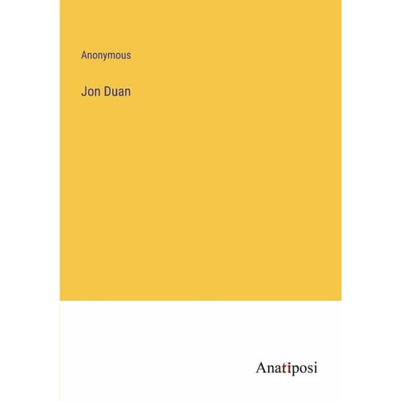 Jon Duan, (Paperback)