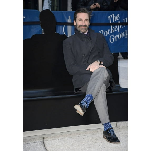 Jon Hamm At The Press Conference For Amc Unveils Special Commemorative Mad Men Park Bench The Time & Life Building New