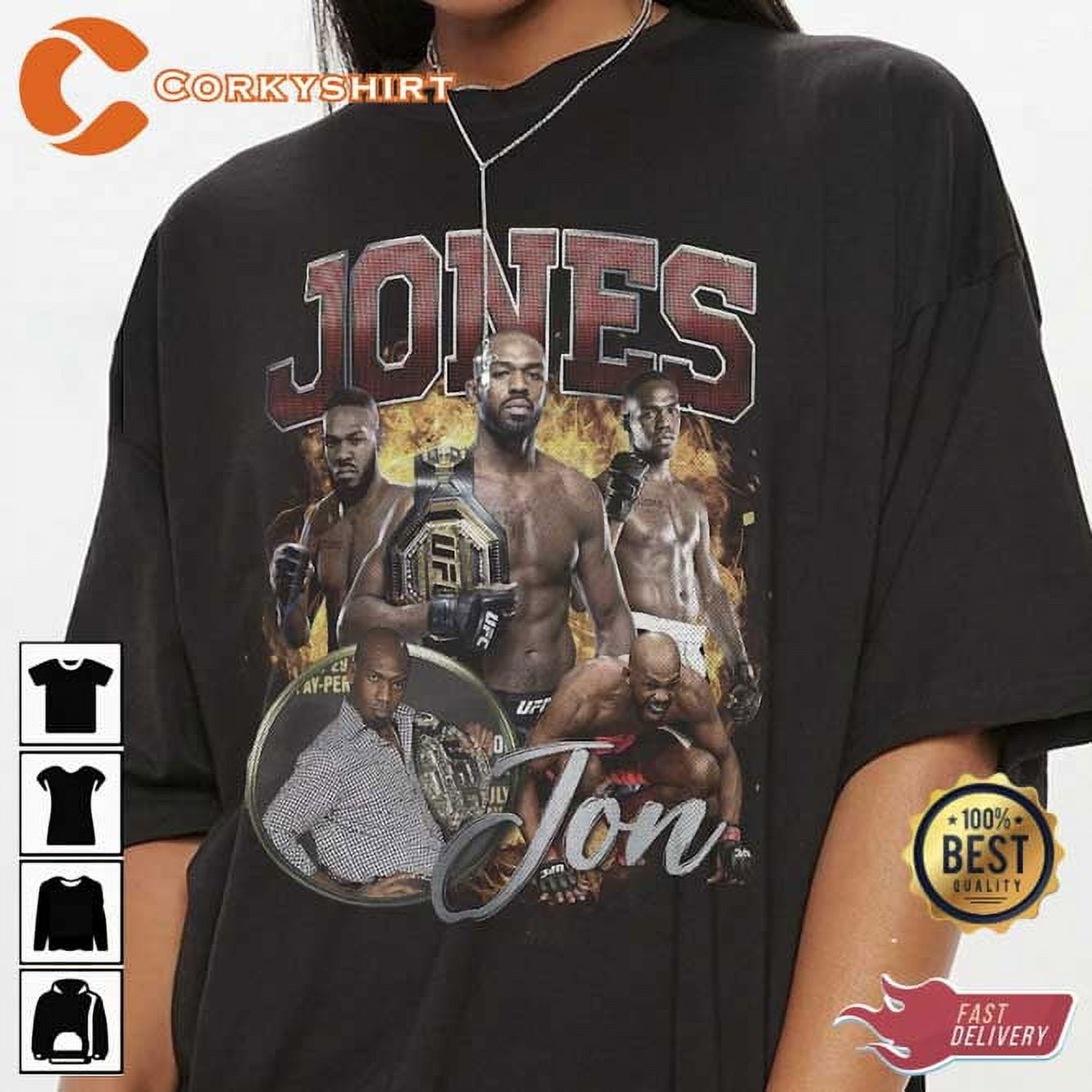 Jon Jones Retro Mixed Martial Arts Vintage Sweatshirt Walmart