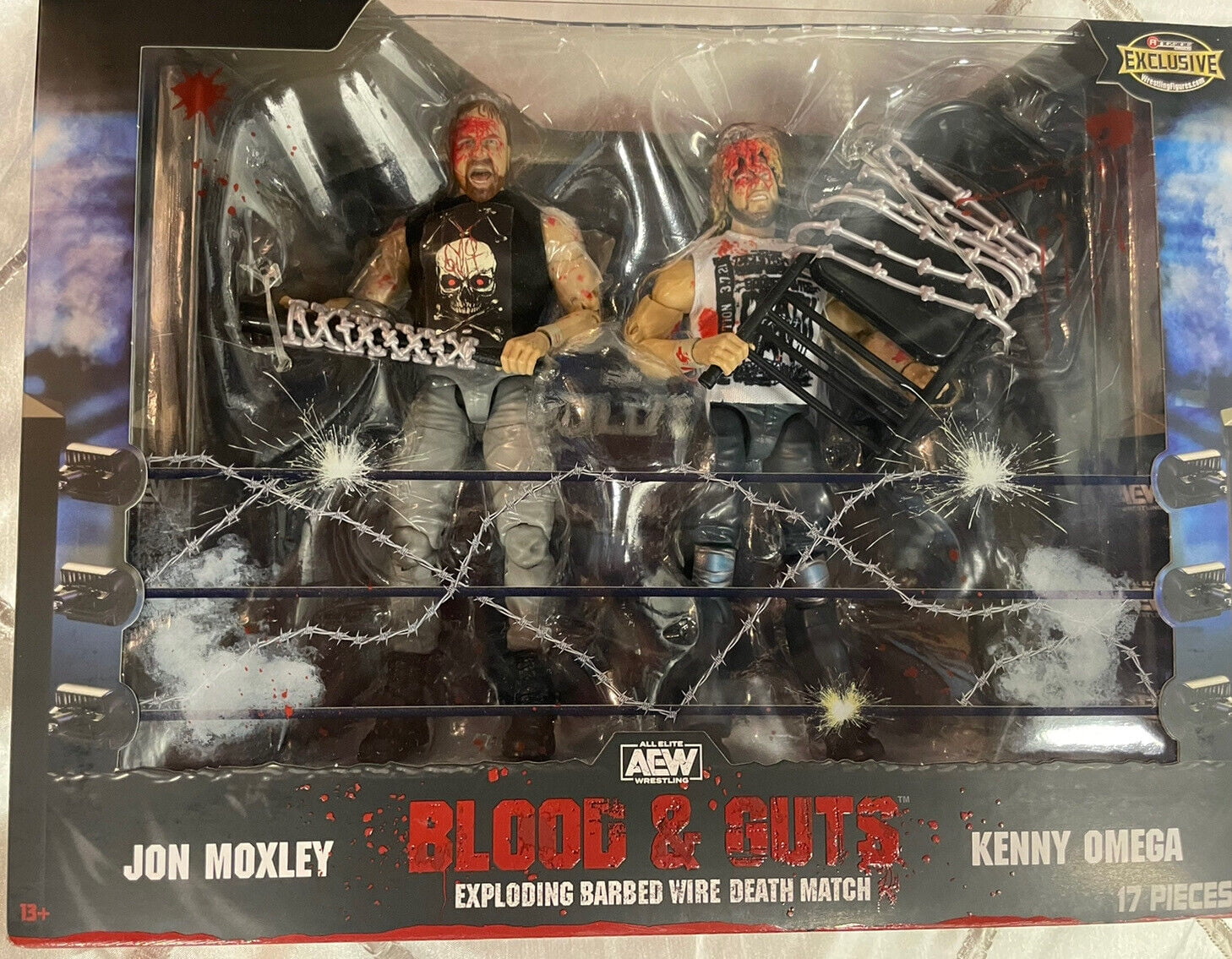 Jon Moxley Kenny Omega AEW Blood & Guts Box Set Action