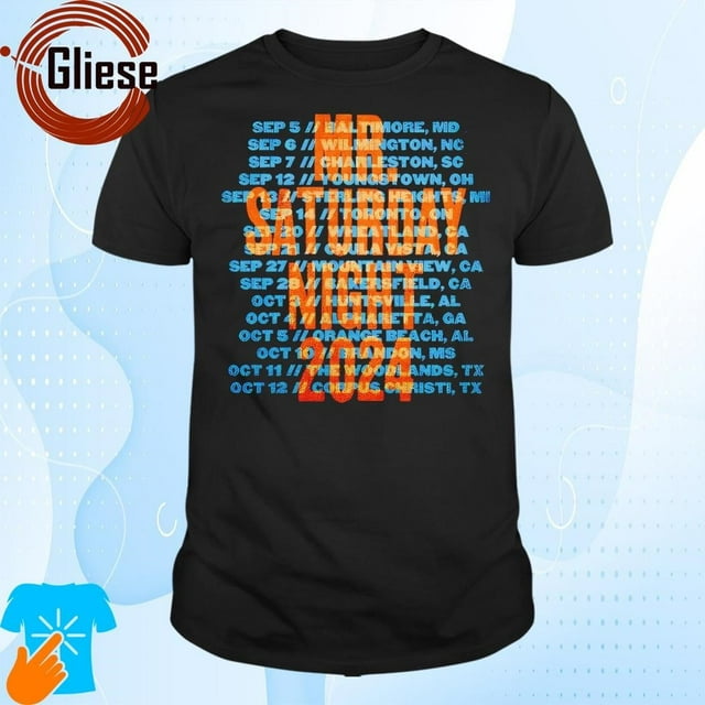 Jon Pardi Mr Saturday Night Tour 2024 Concert Shirt