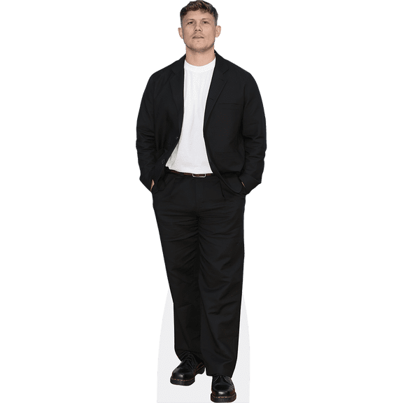 Jon Pointing (Black Outfit) Life Size Cutout. Standee.