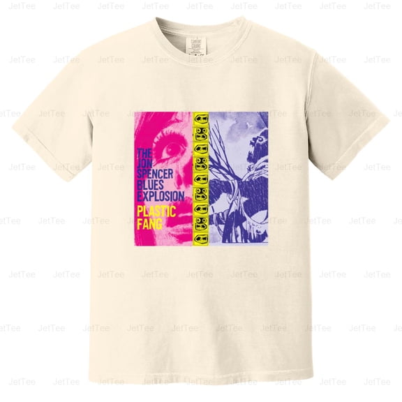 Jon Spencer Blues Explosion Plastic Fang Vintage Retro Punk Blues Comfort Color T-Shirt Unisex, up to 4XL