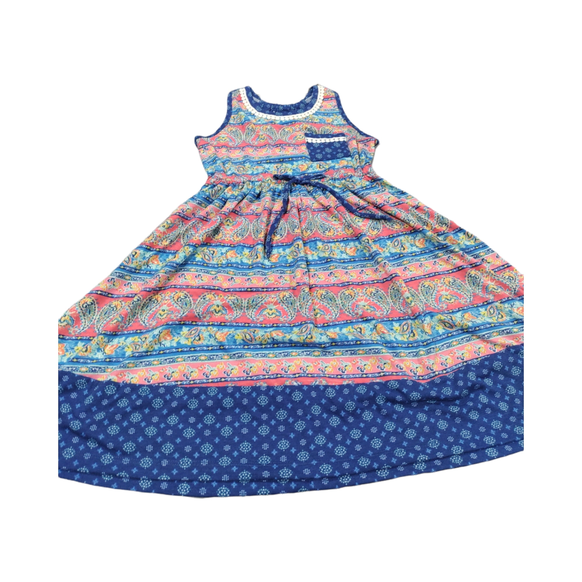 Jona Michelle Toddler Girls Sleeveless Knit Stripe Dress - Walmart.com