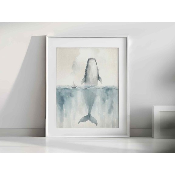 Jonah And The Whale Bible Art Design 1 Christian Faith Poster , Poster Print Only