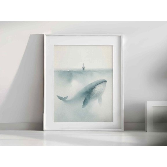 Jonah And The Whale Bible Art Design 2 Christian Faith Poster , Poster Print Only