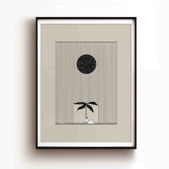 Jonah and the Plant Lesson Poster, Unframed Paper Poster 11x14in