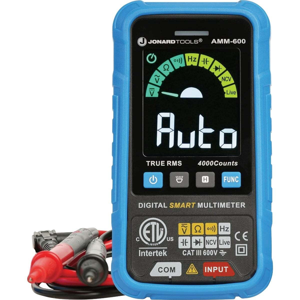 Jonard Tools 600V Automatic Intelligent Digital Multimeter AMM-600