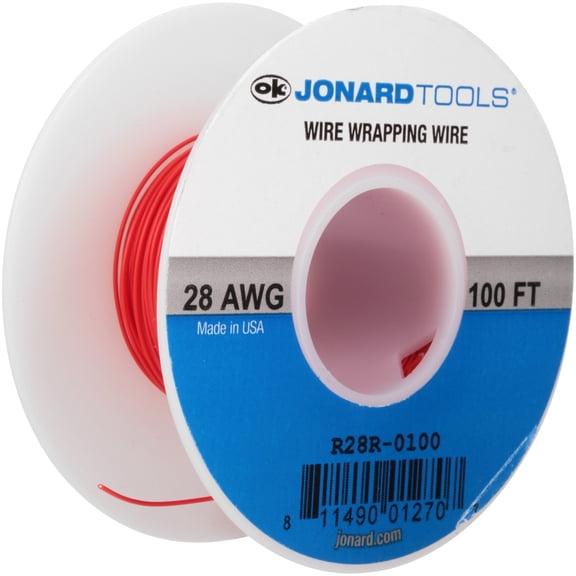 Jonard Tools Red 100 ft. 28 AWG Wire Wrapping Wire