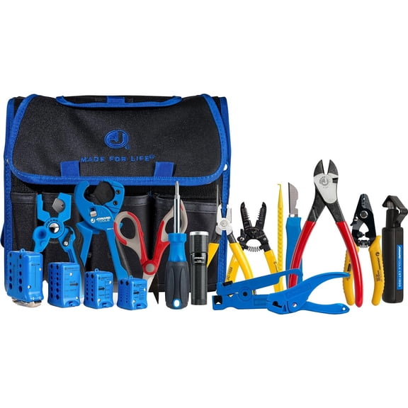 Jonard Tools TK-179 - Advanced Fiber Prep Kit for Slitting, Ringing, Cutting, and Stripping Fiber Optic Cables