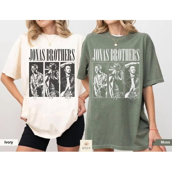 Jonas Bros Burning Up Tour Shirt, Vintage Y2K Band Tee, Retro Concert Shirt, Jonas Fan Gift