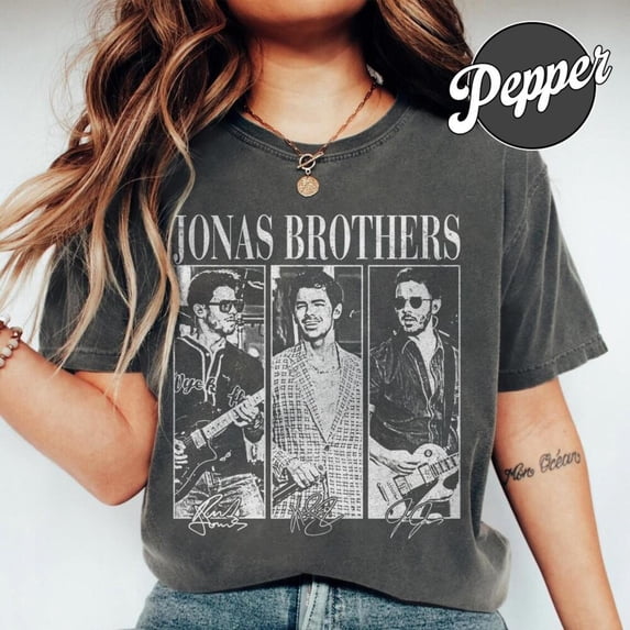 Jonas Brothers 2026 Member Tour Retro Graphic T-shirt For Fan